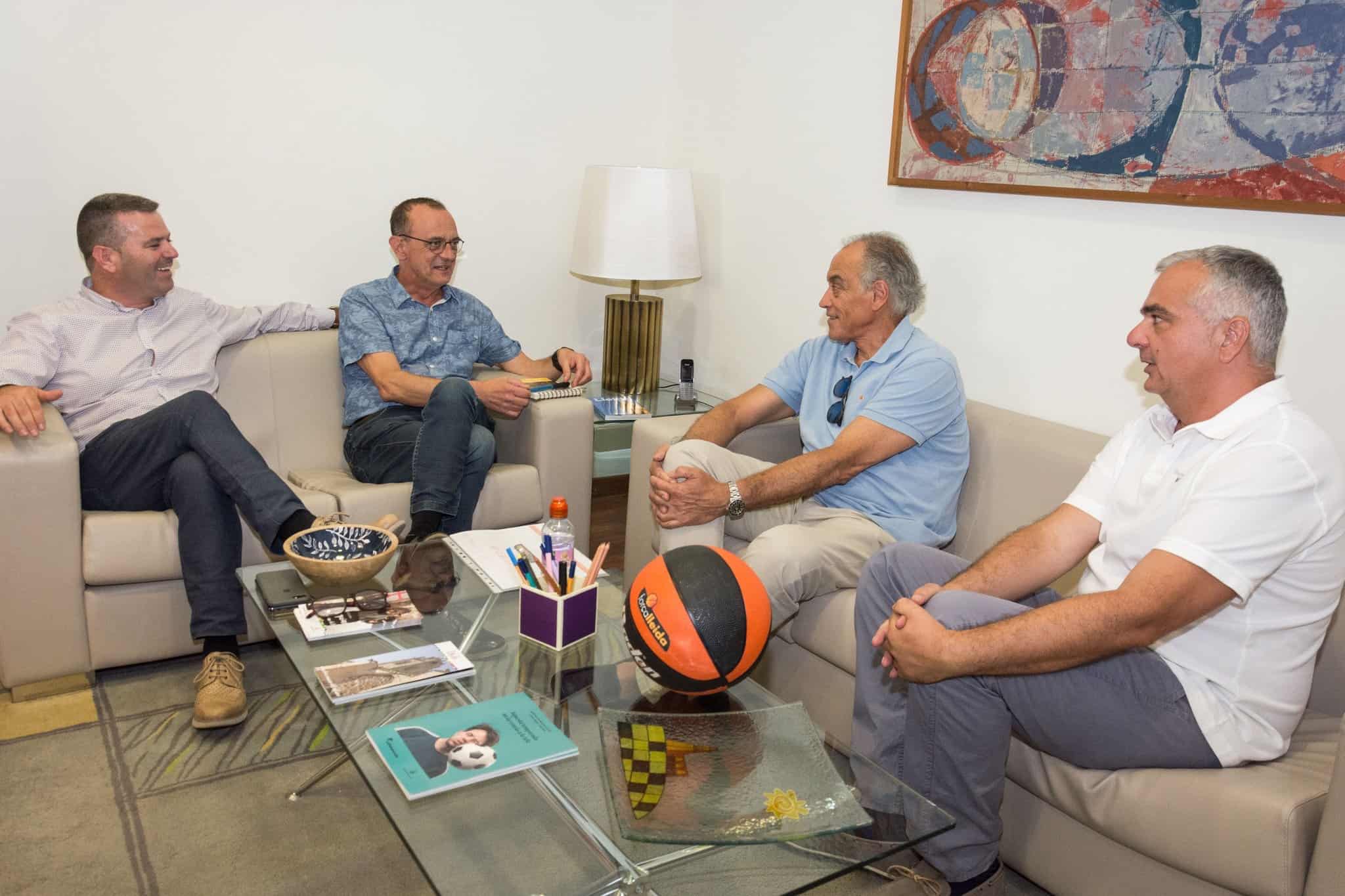 El Força Lleida visita el nou govern de la Paeria