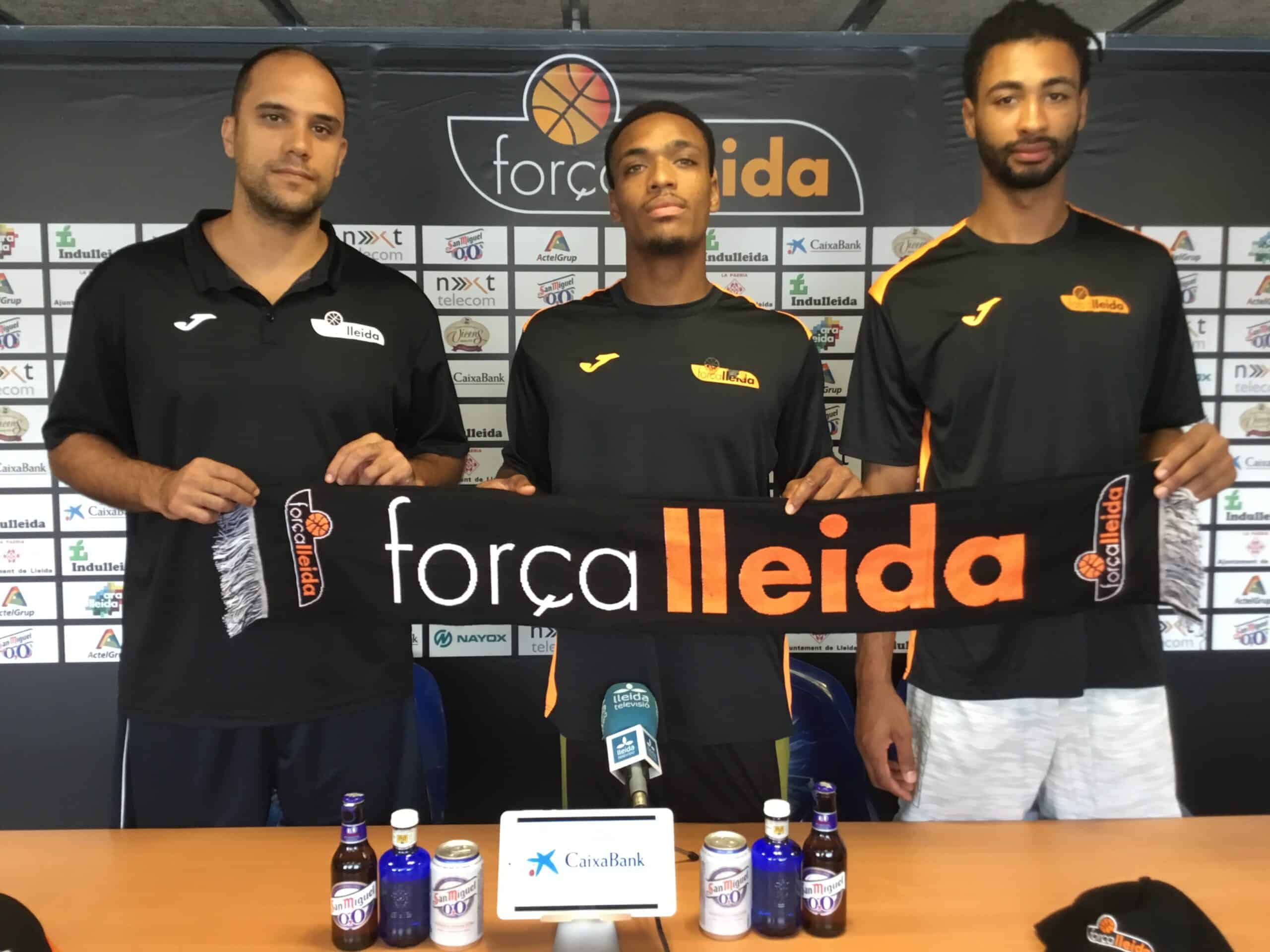 Res de por i emocionats de començar al Força Lleida. La presentació de Robert Turner i Obi Kyei