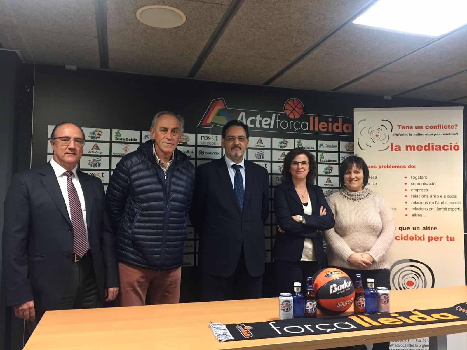 Conveni pioner entre el Força Lleida i el Centre de Mediació de Lleida