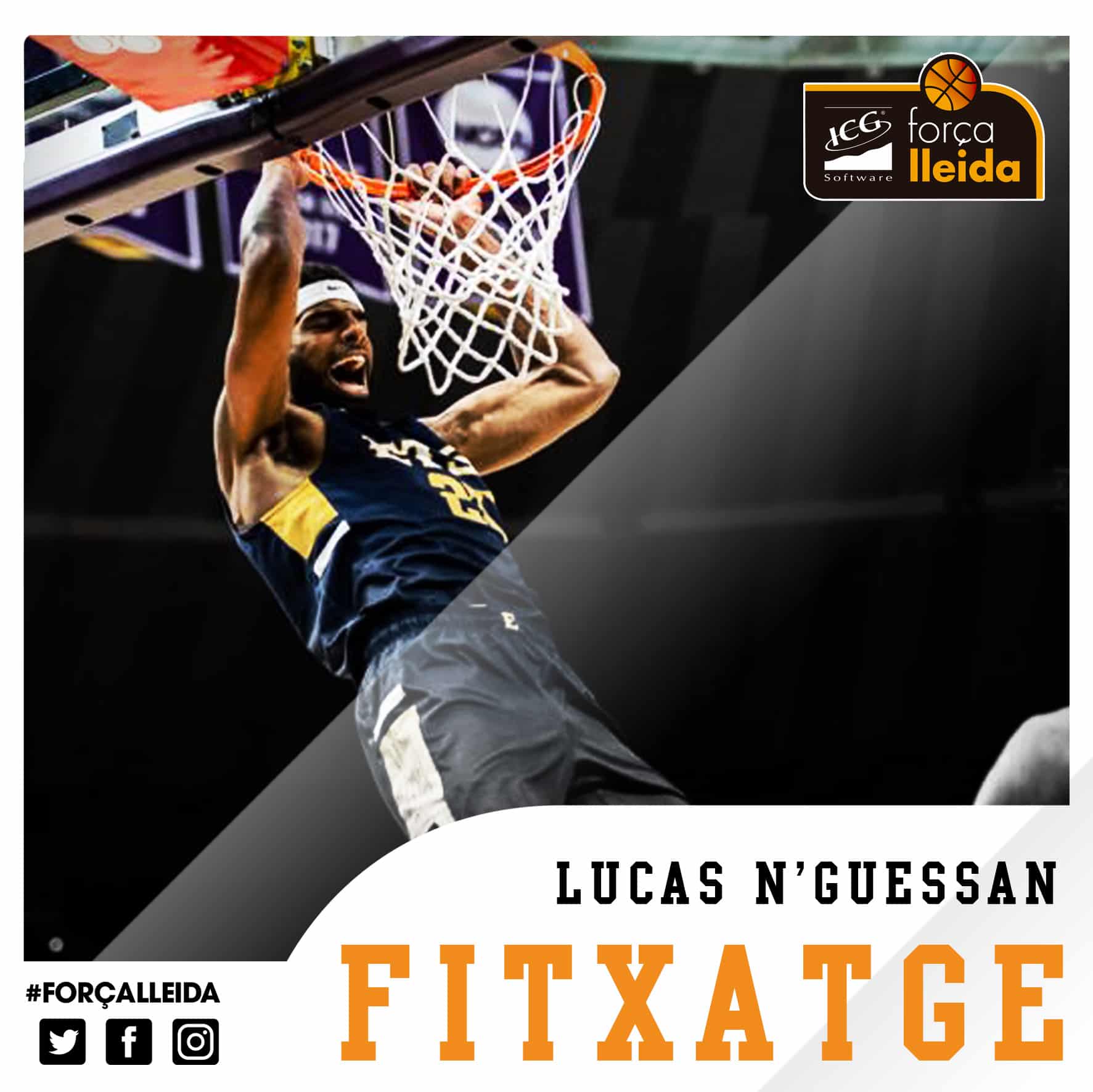 L’ICG Força Lleida tanca la incorporació del pivot Lucas N’Guessan