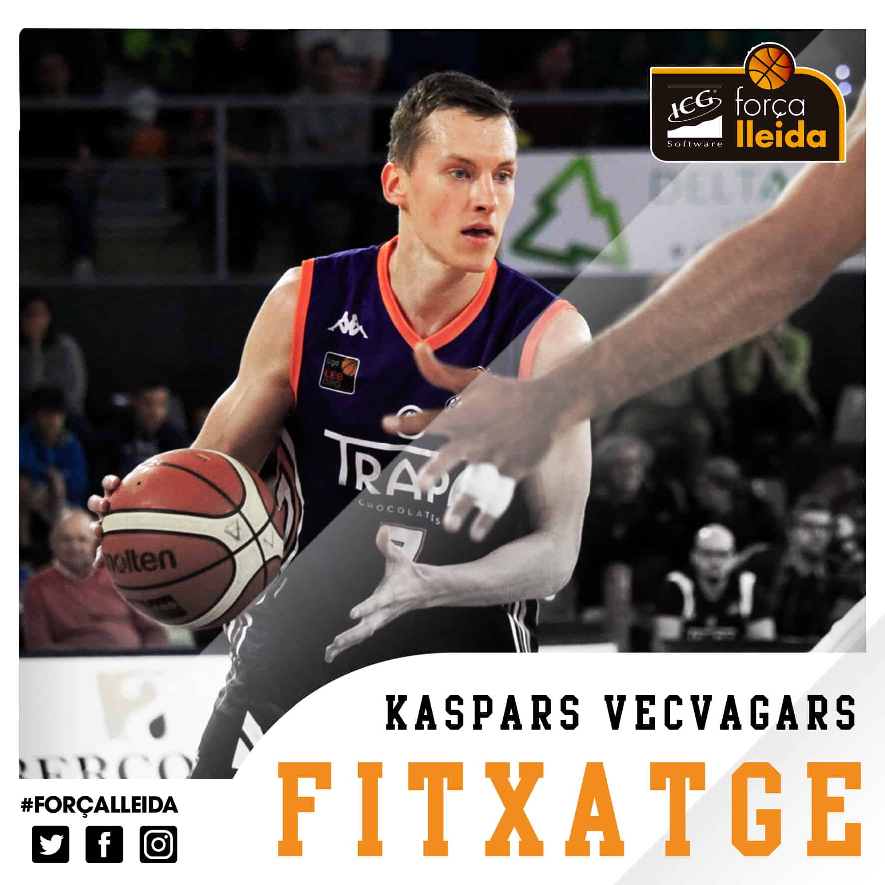 Kaspars Vecvagars, nou fitxatge del ICG Força Lleida