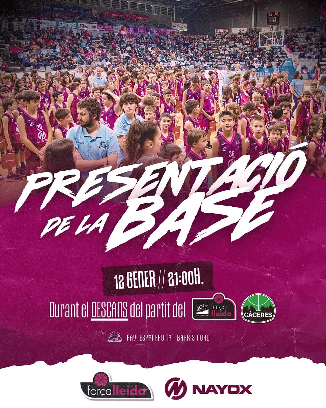 Presentación de los equipos de la base del Força Lleida