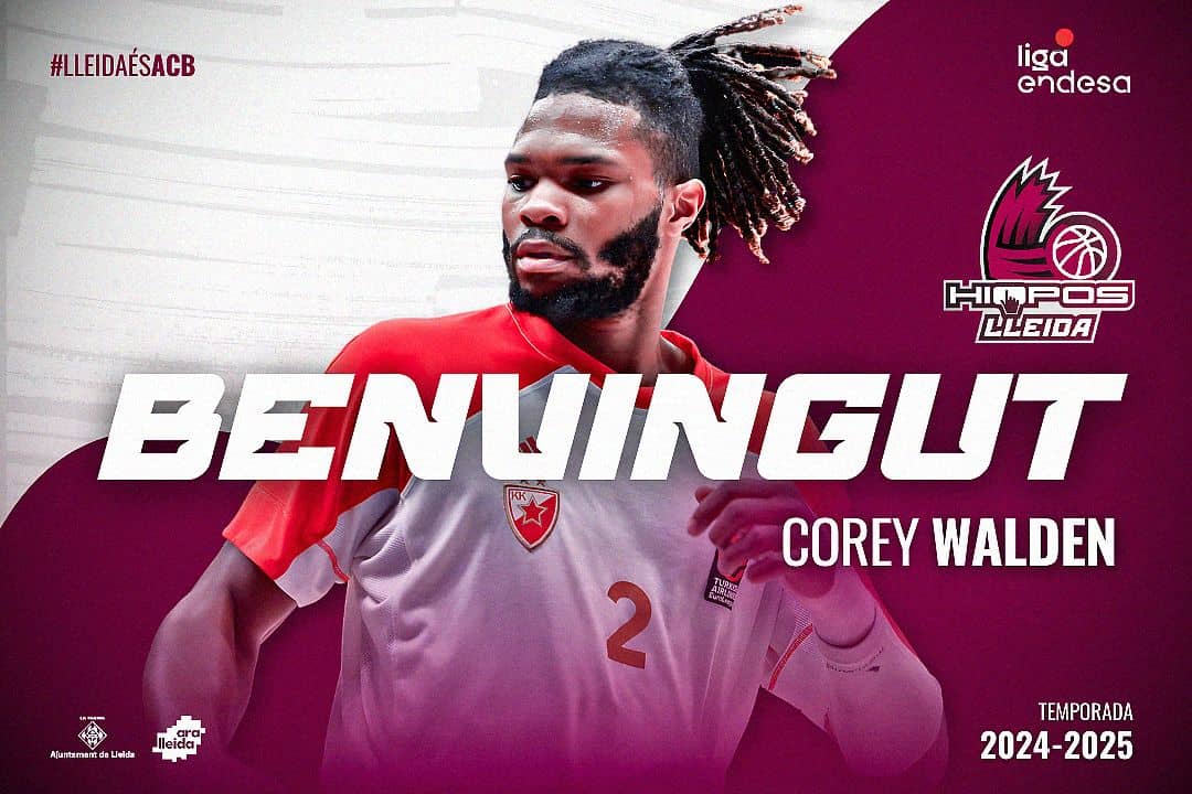 Corey Walden, nueva incorporación en el Hiopos Lleida