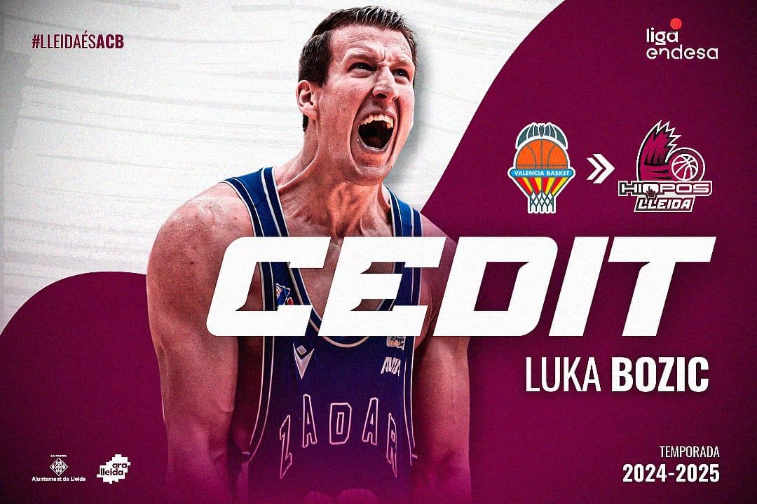 Luka Bozic, del Valencia, jugará en el Hiopos Lleida esta temporada