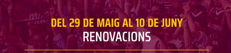 ÚLTIMO DÍA RENOVACIONES: 10 de junio