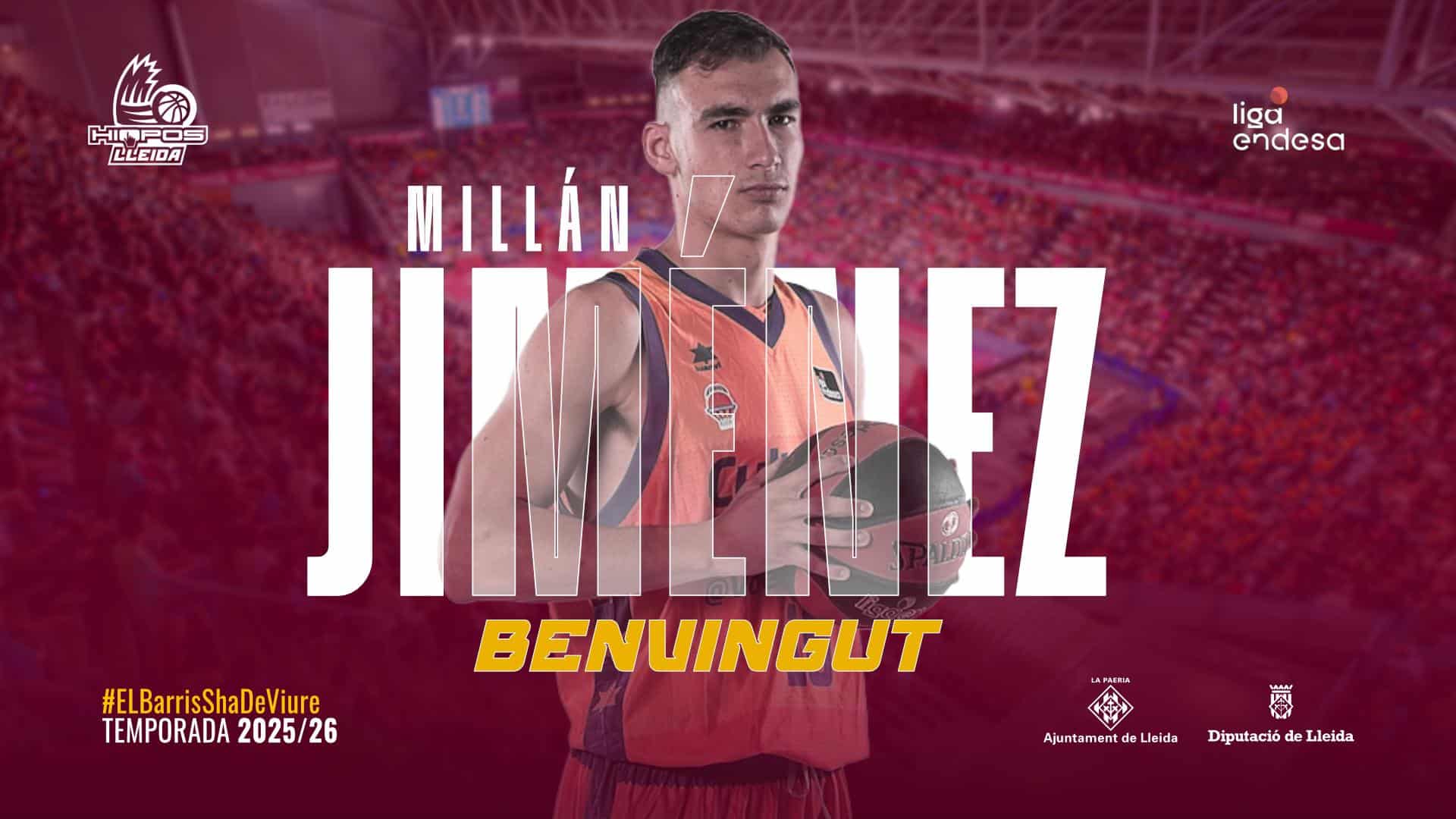 Millán Jiménez, cedido por el Valencia Basket al Hiopos Lleida esta temporada