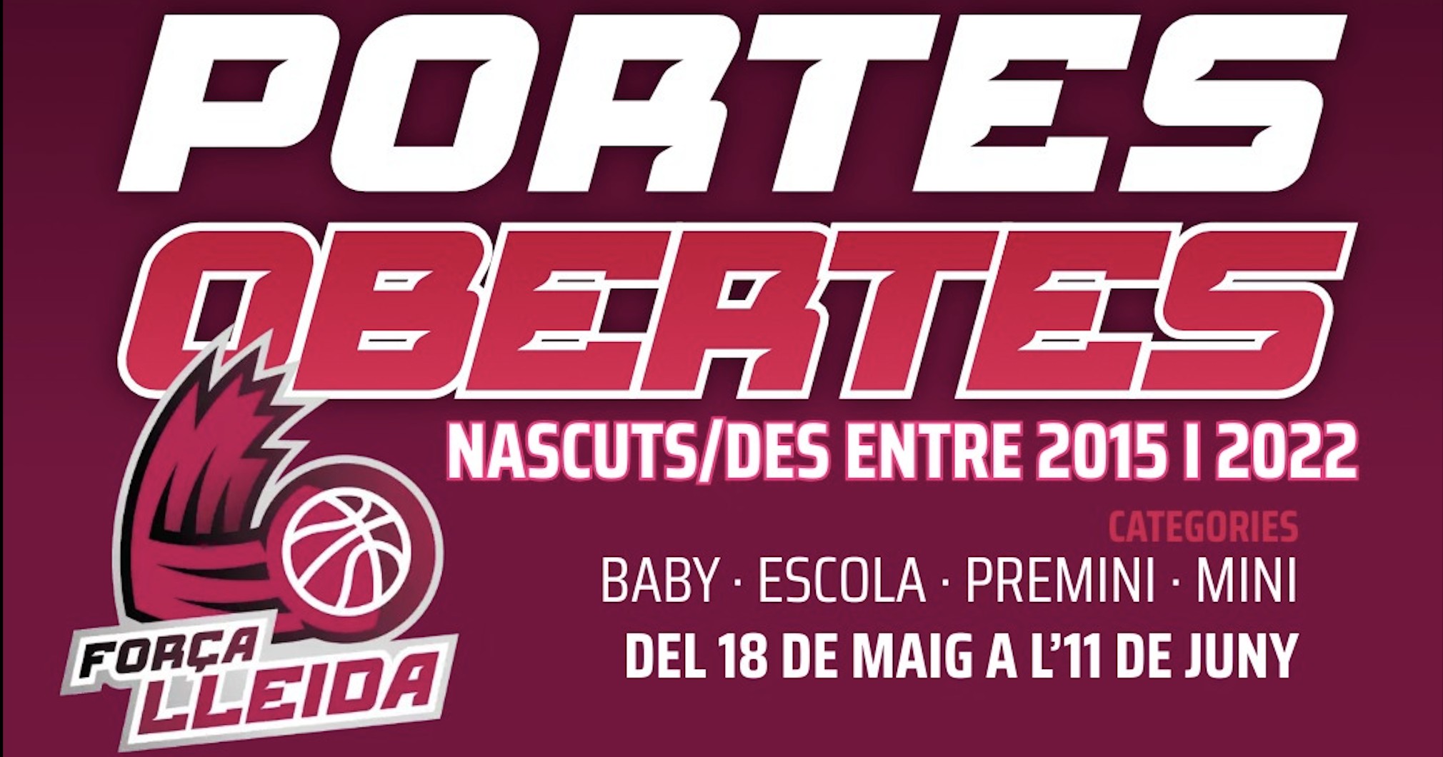 El Força Lleida abre sus puertas en la base: ¡Ven a probar el baloncesto!