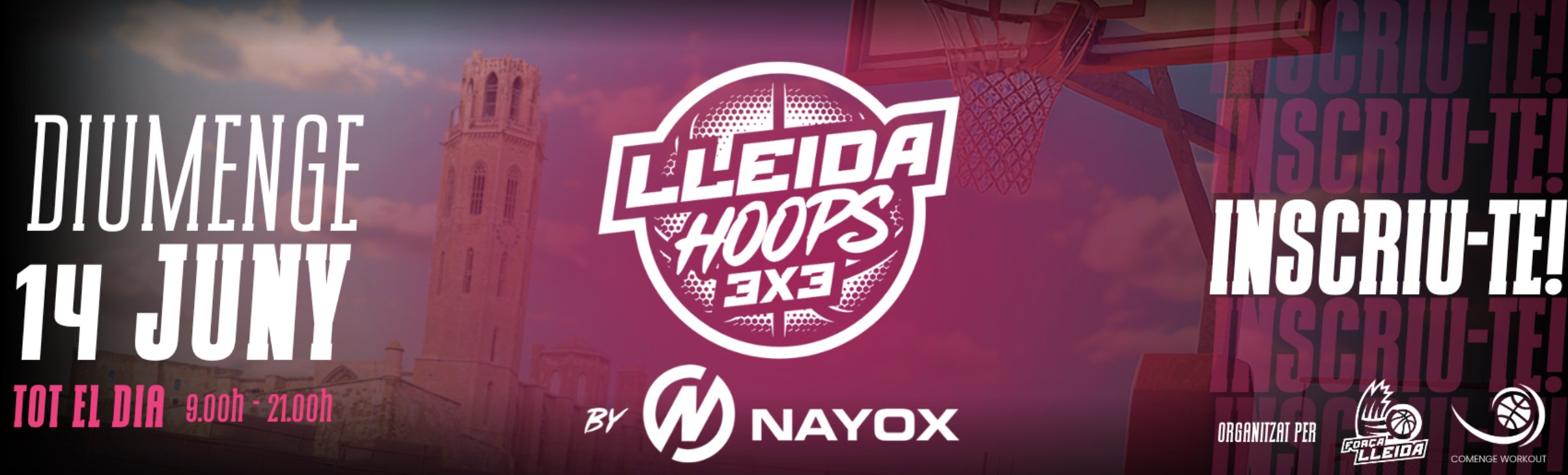 LLEIDA HOOPS 3X3 | Torneo de baloncesto abierto a todo el mundo